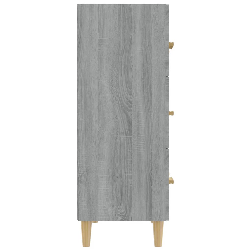 vidaXL szürke sonoma színű szerelt fa tálalószekrény 70 x 34 x 90 cm