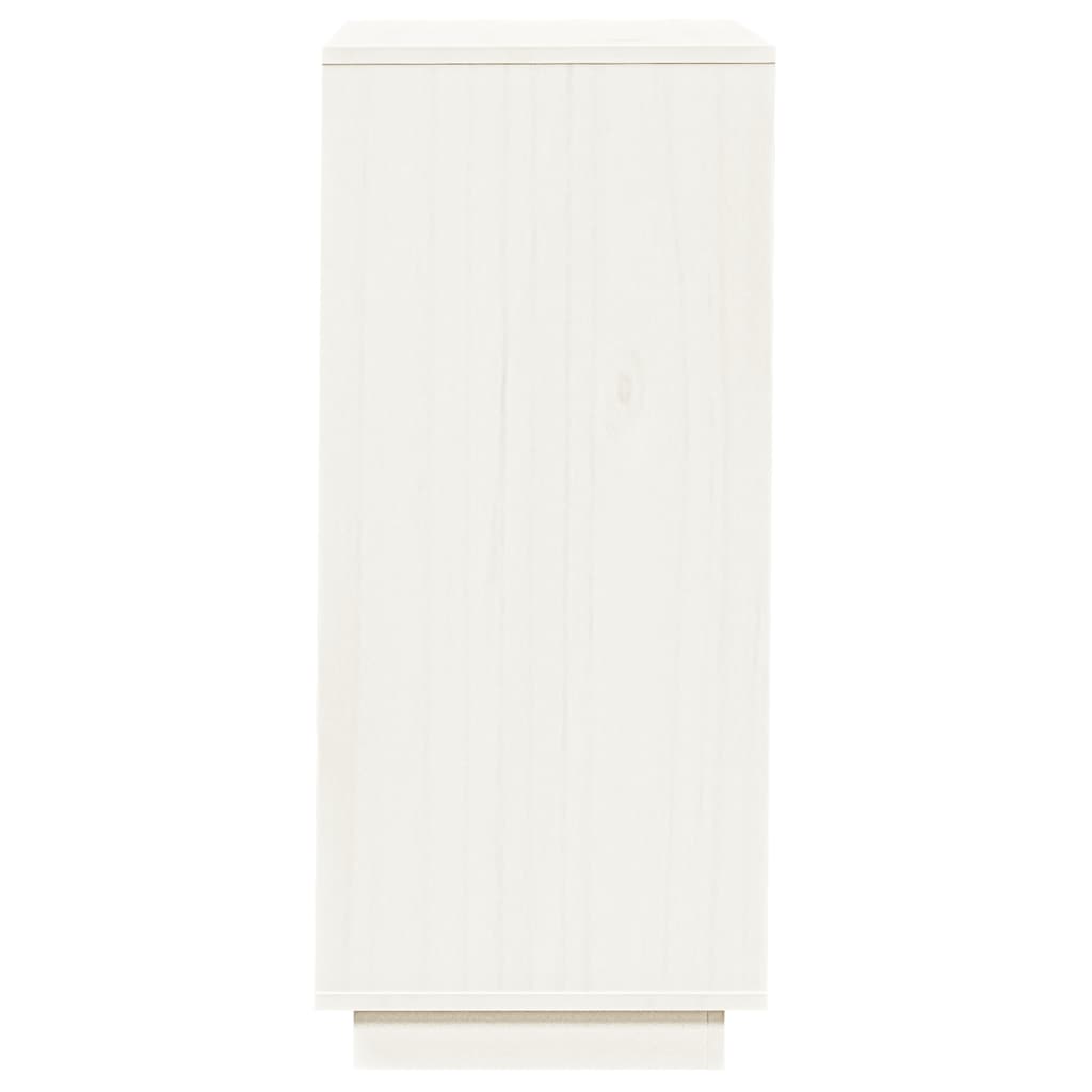 vidaXL fehér tömör fenyőfa cipősszekrény 35 x 35 x 80 cm