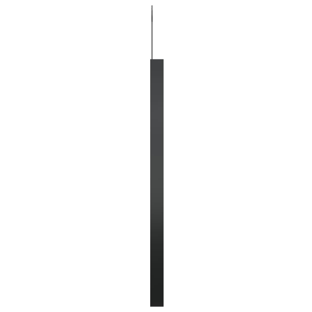 vidaXL fekete függőtükör akasztóval 50 cm