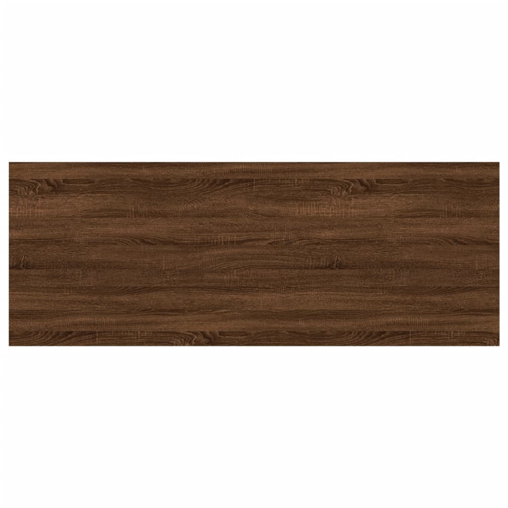vidaXL 4 db barna tölgy színű szerelt fa fali polc 80 x 30 x 1,5 cm