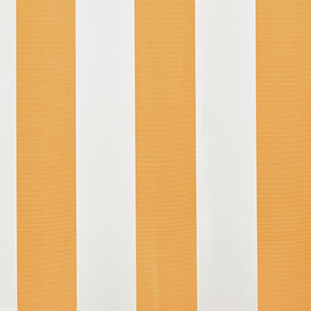 vidaXL sárga-fehér vászon napellenző tető 6 x 3 m (a váz nem tartozék)