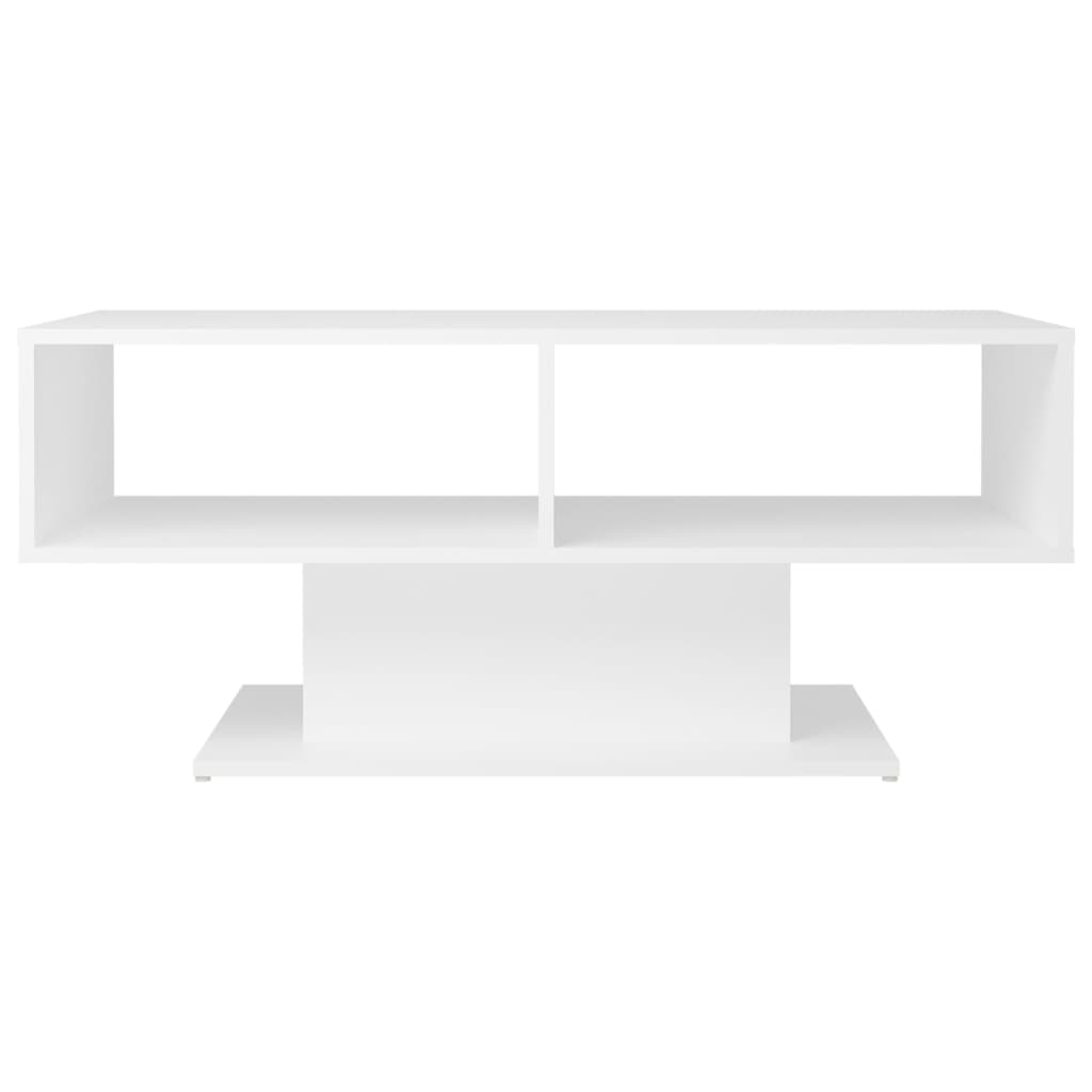 vidaXL fehér forgácslap dohányzóasztal 103,5 x 50 x 44,5 cm