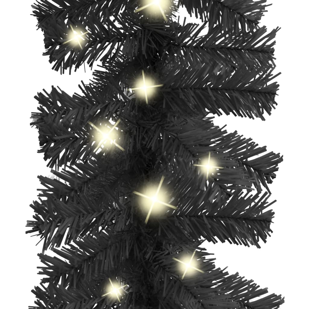 vidaXL fekete karácsonyi füzér LED-es izzókkal 20 m
