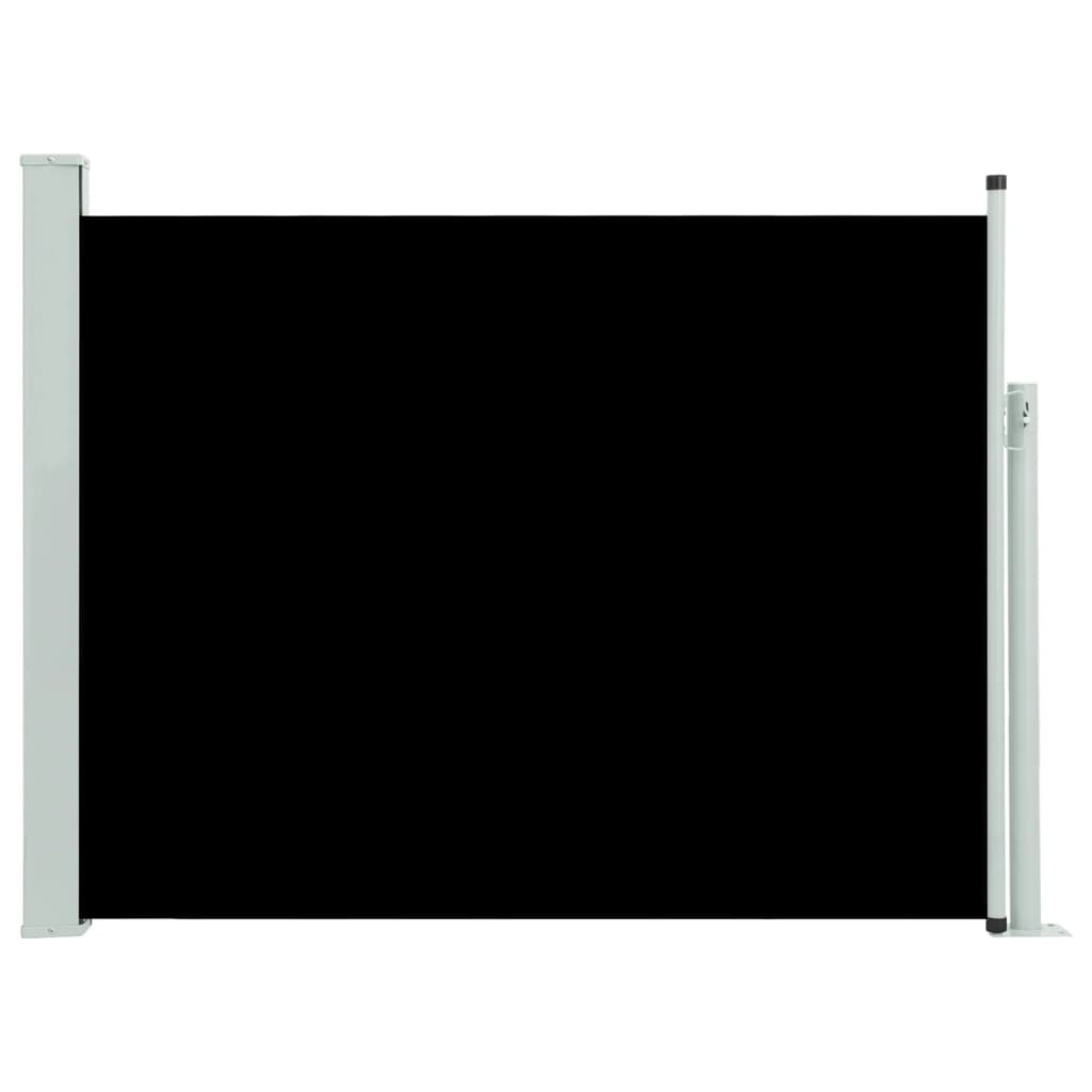 vidaXL fekete kihúzható terasznapellenző 140 x 500 cm
