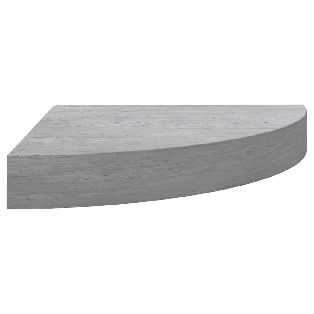 vidaXL 4 db betonszürke MDF fali sarokpolc 25 x 25 x 3,8 cm