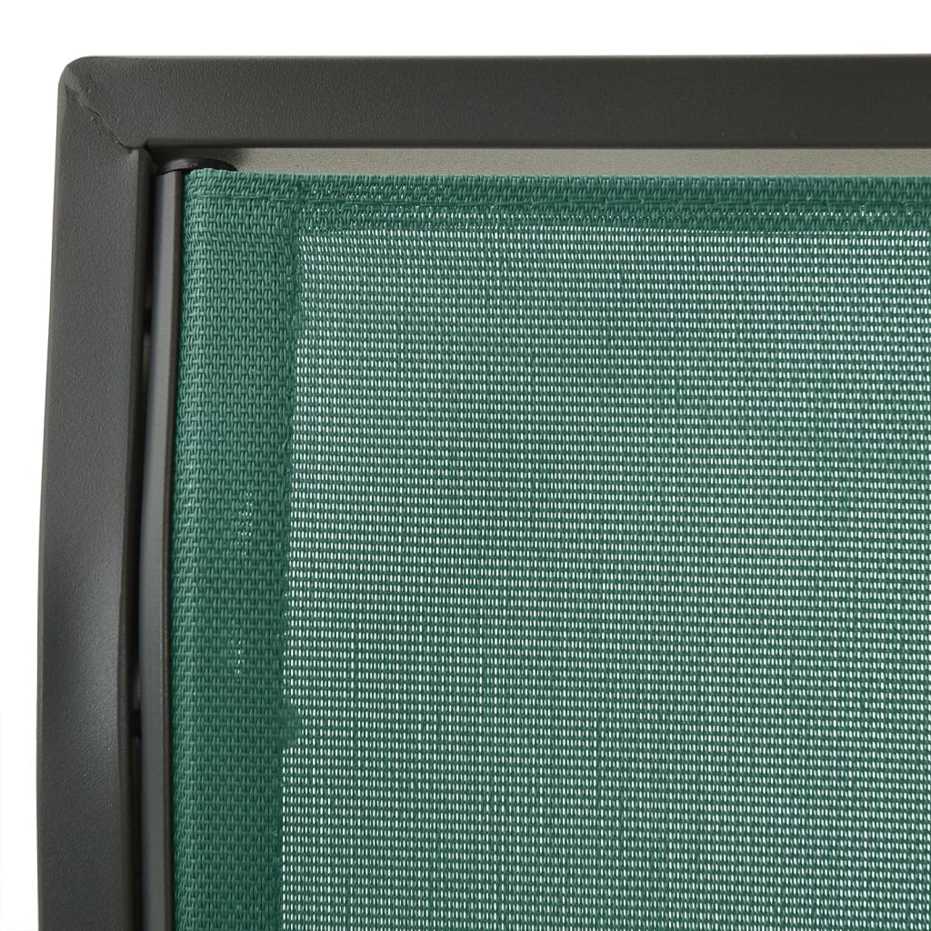 vidaXL zöld textilén és acél kerti hintapad 170 cm