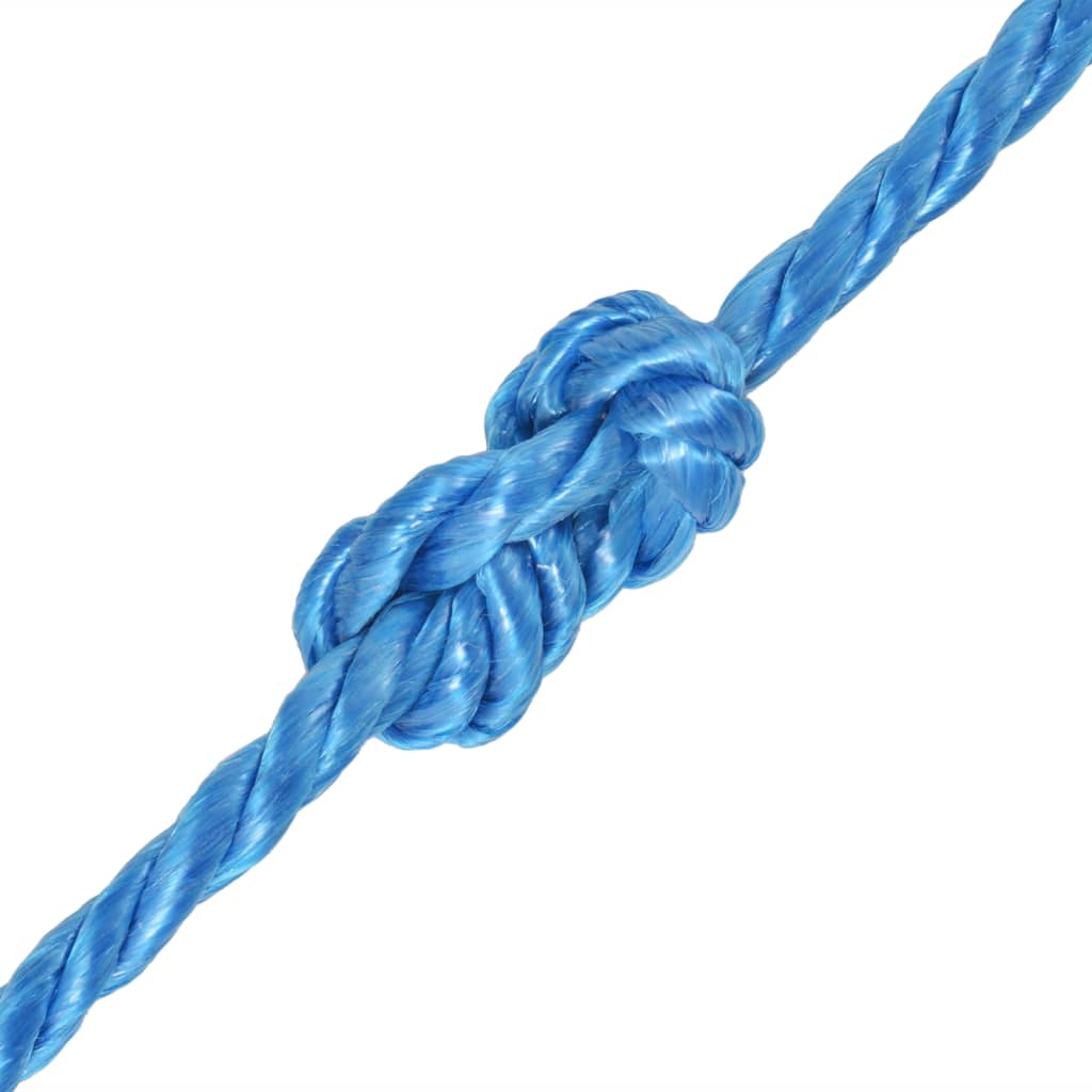 vidaXL kék polipropilén sodrott kötél 14 mm 250 m