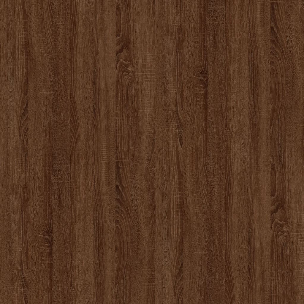 vidaXL barna tölgyszínű szerelt fa és vas dohányzóasztal 80x45x45 cm