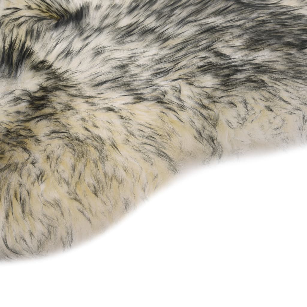 vidaXL sötétszürke melanzsszínű báránybőr szőnyeg 60 x 90 cm