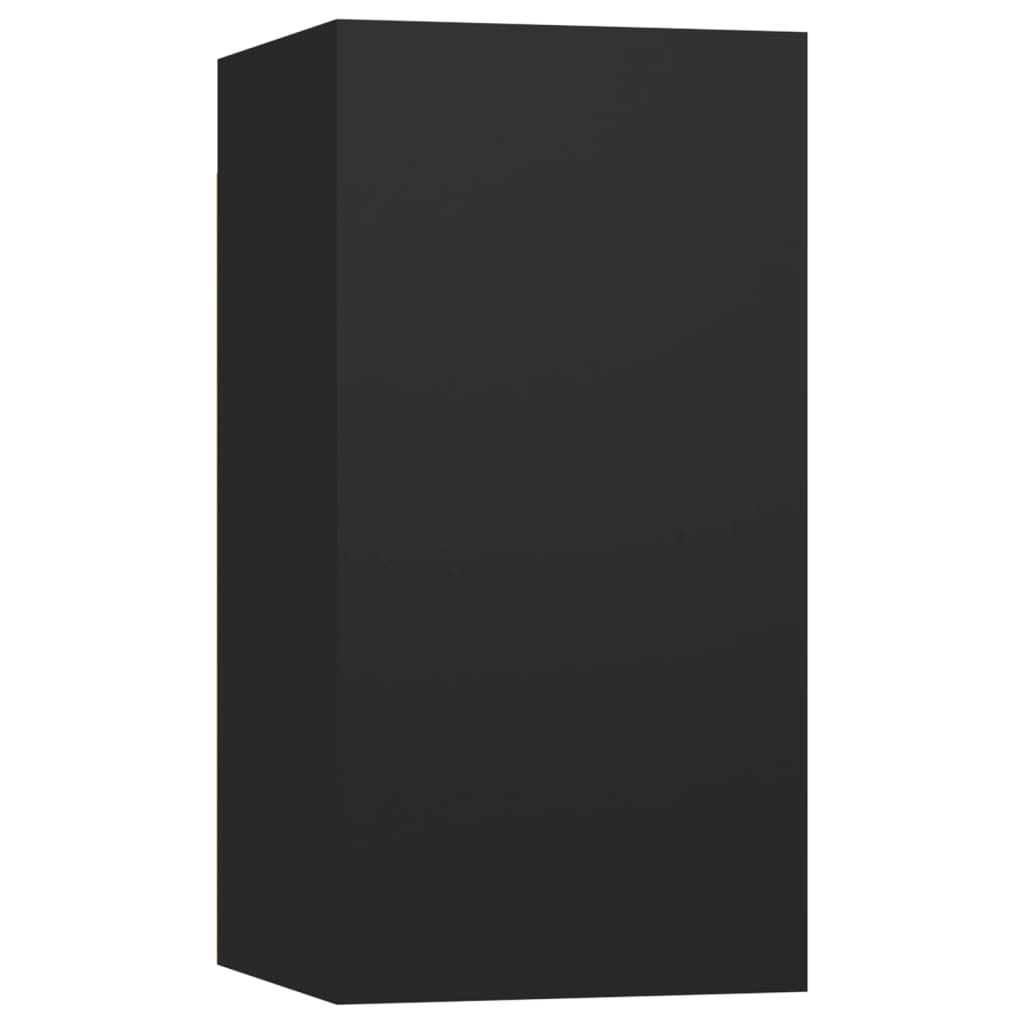 vidaXL fekete forgácslap TV-szekrény 30,5 x 30 x 60 cm
