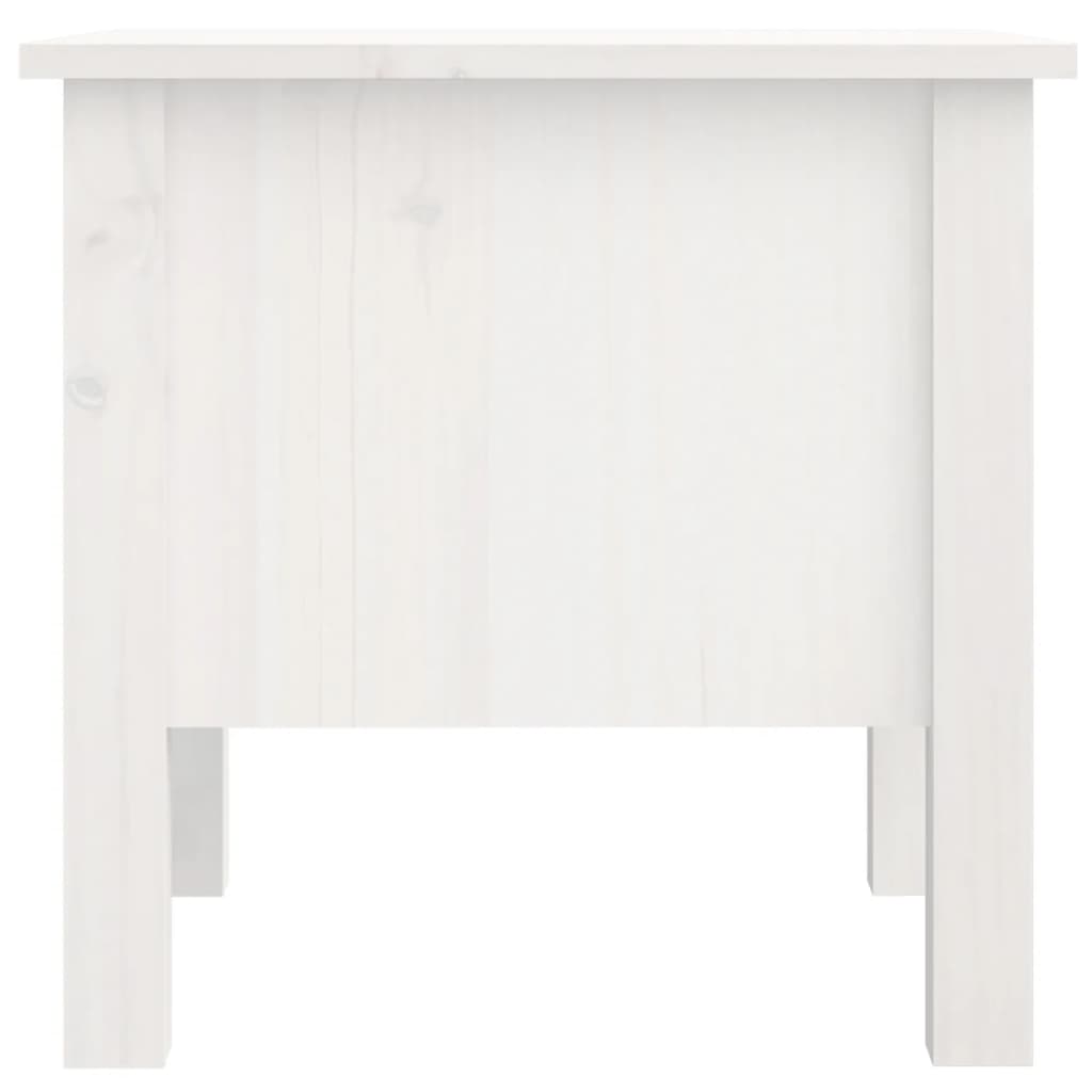 vidaXL 2 db fehér tömör fenyőfa kisasztal 40 x 40 x 39 cm