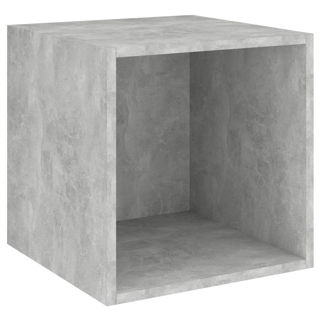 vidaXL betonszürke forgácslap faliszekrény 37 x 37 x 37 cm