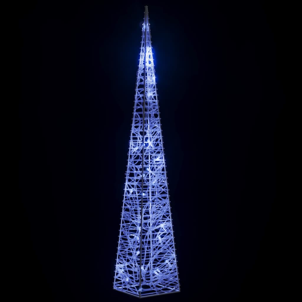 vidaXL dekoratív kék fényű LED-es akril fénykúp 60 cm