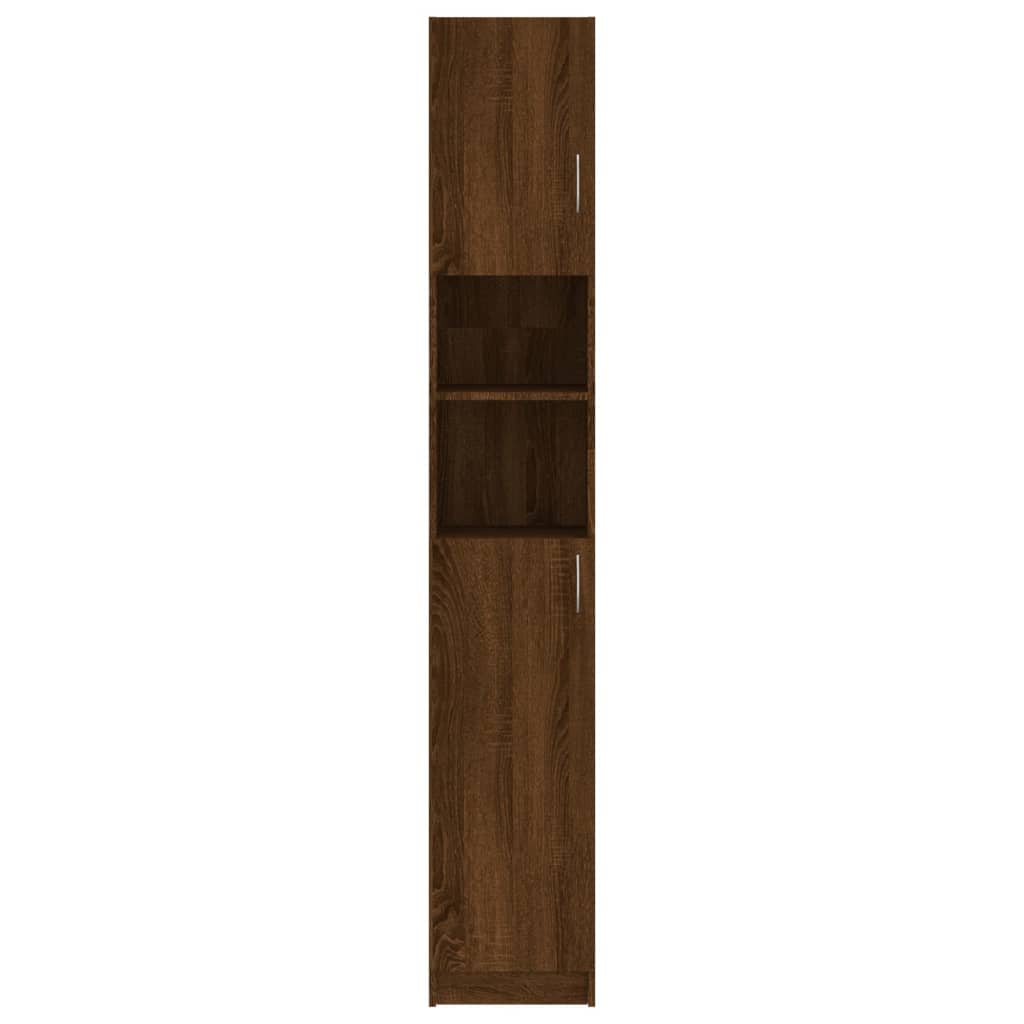 vidaXL barna tölgy színű szerelt fa faliszekrény 32x25,5x190 cm