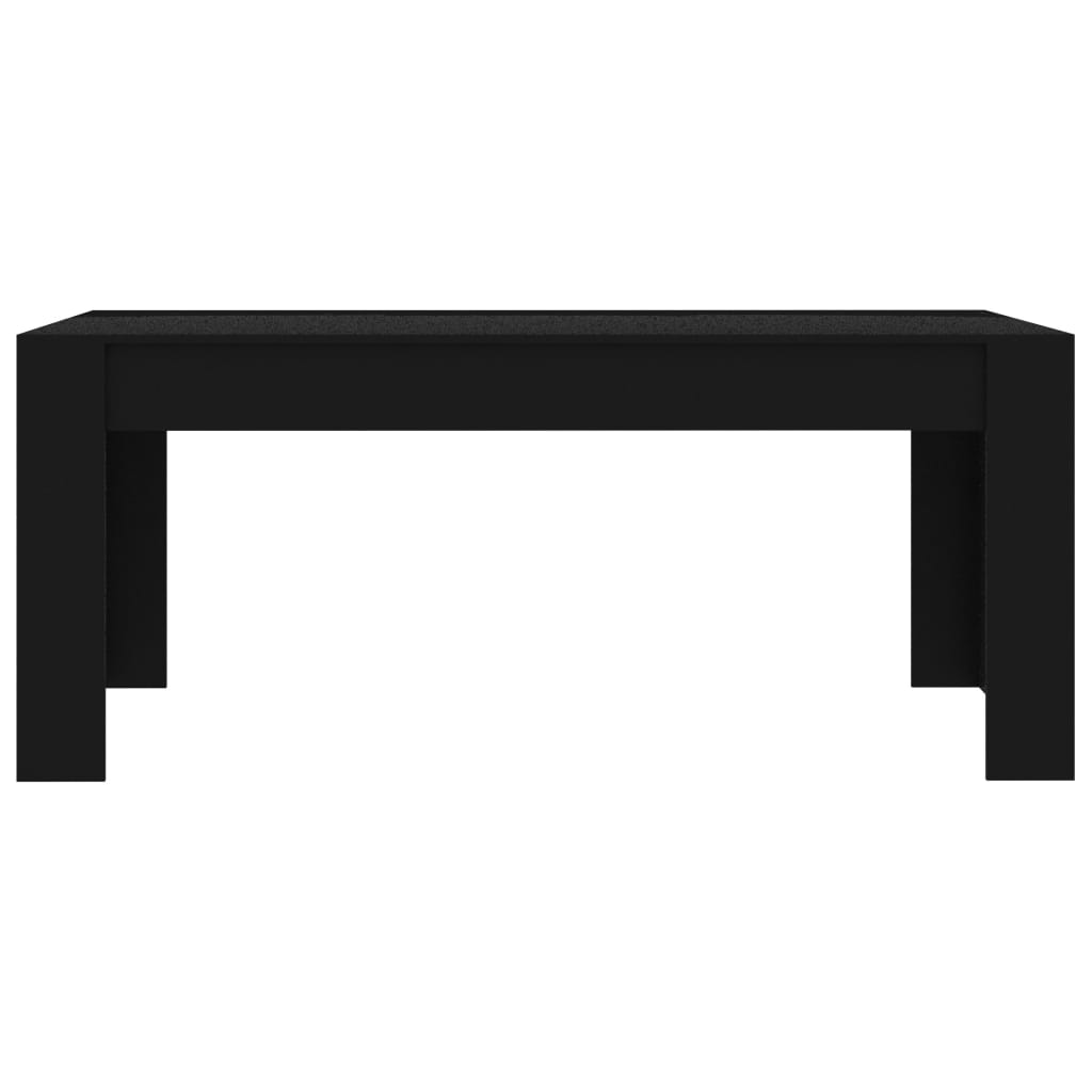 vidaXL fekete forgácslap étkezőasztal 180 x 90 x 76 cm