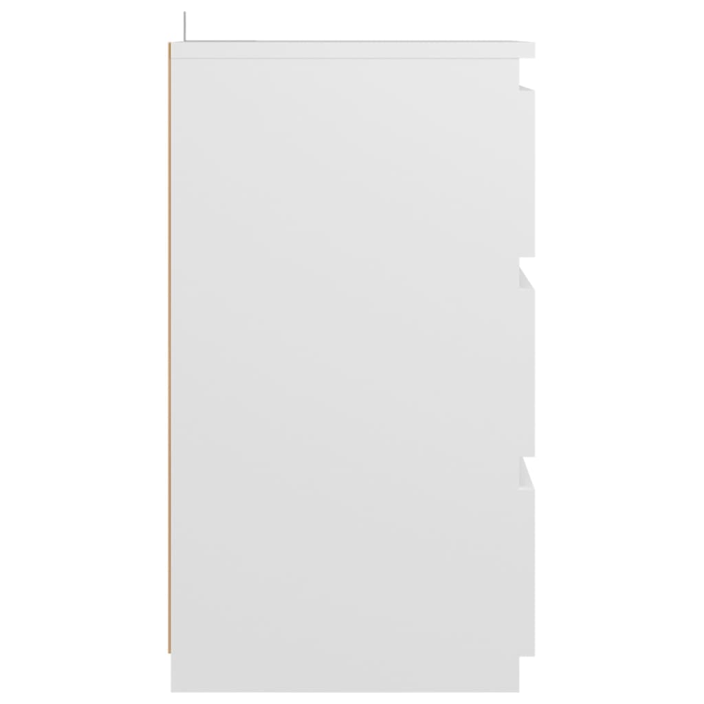 vidaXL fehér forgácslap éjjeliszekrény 40 x 35 x 62,5 cm