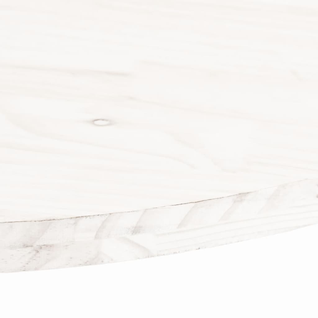 vidaXL fehér tömör fenyőfa ovális asztallap 80x40x2,5 cm