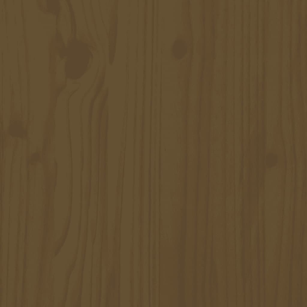 vidaXL mézbarna tömör fa ágykeret 90 x 190 cm (3FT Single)