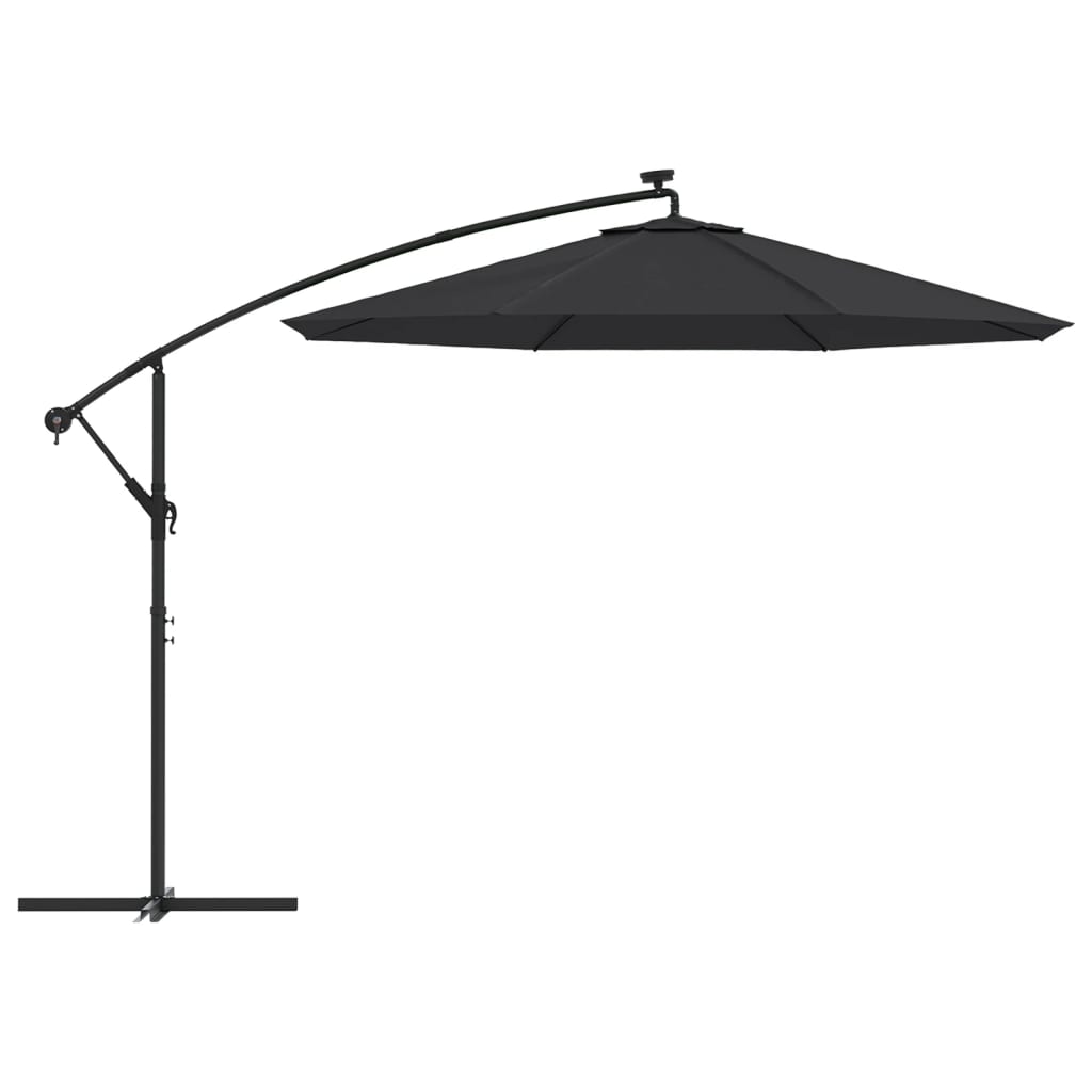 vidaXL fekete konzolos napernyő csereponyva 300 cm