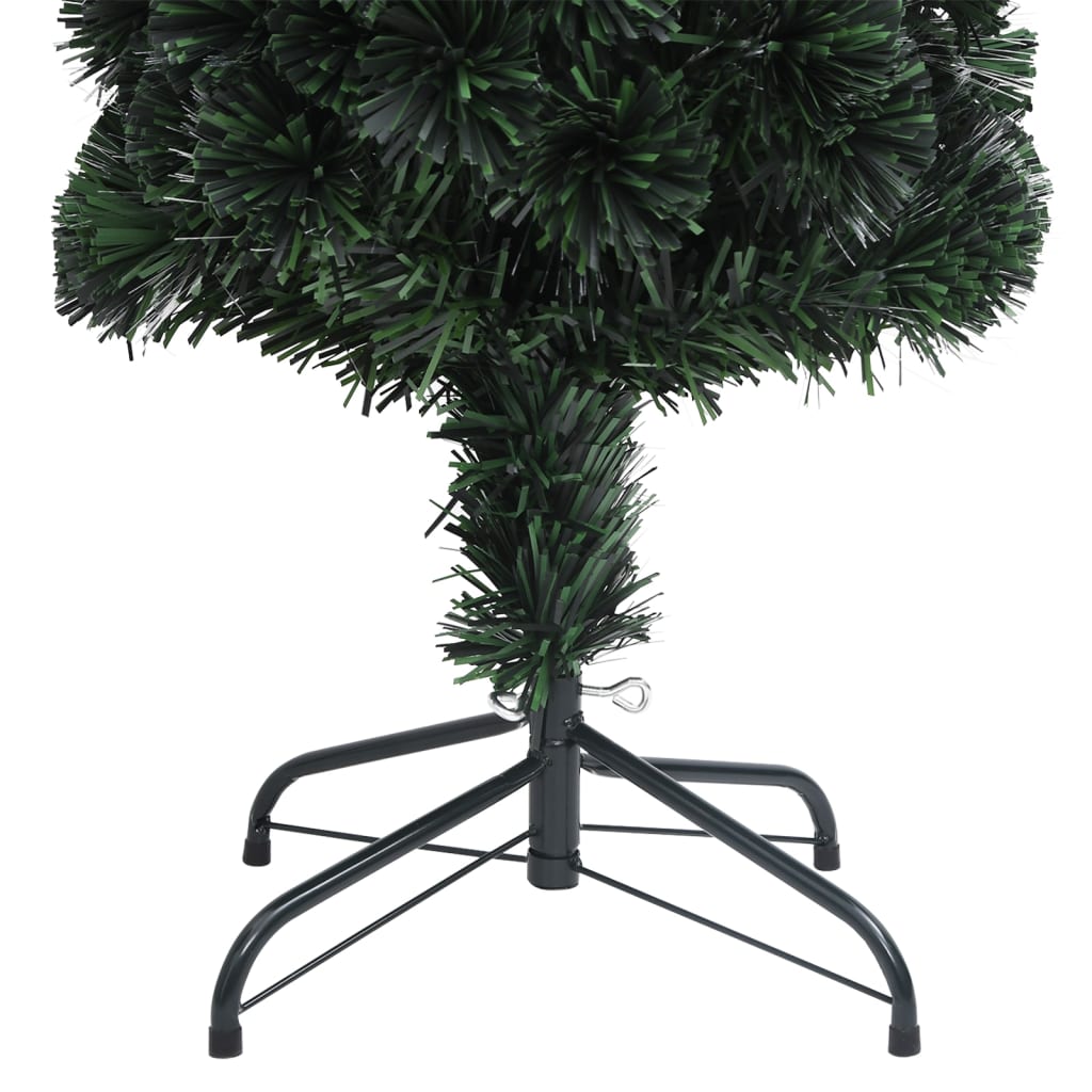 vidaXL száloptikás vékony műkarácsonyfa talppal 120 cm