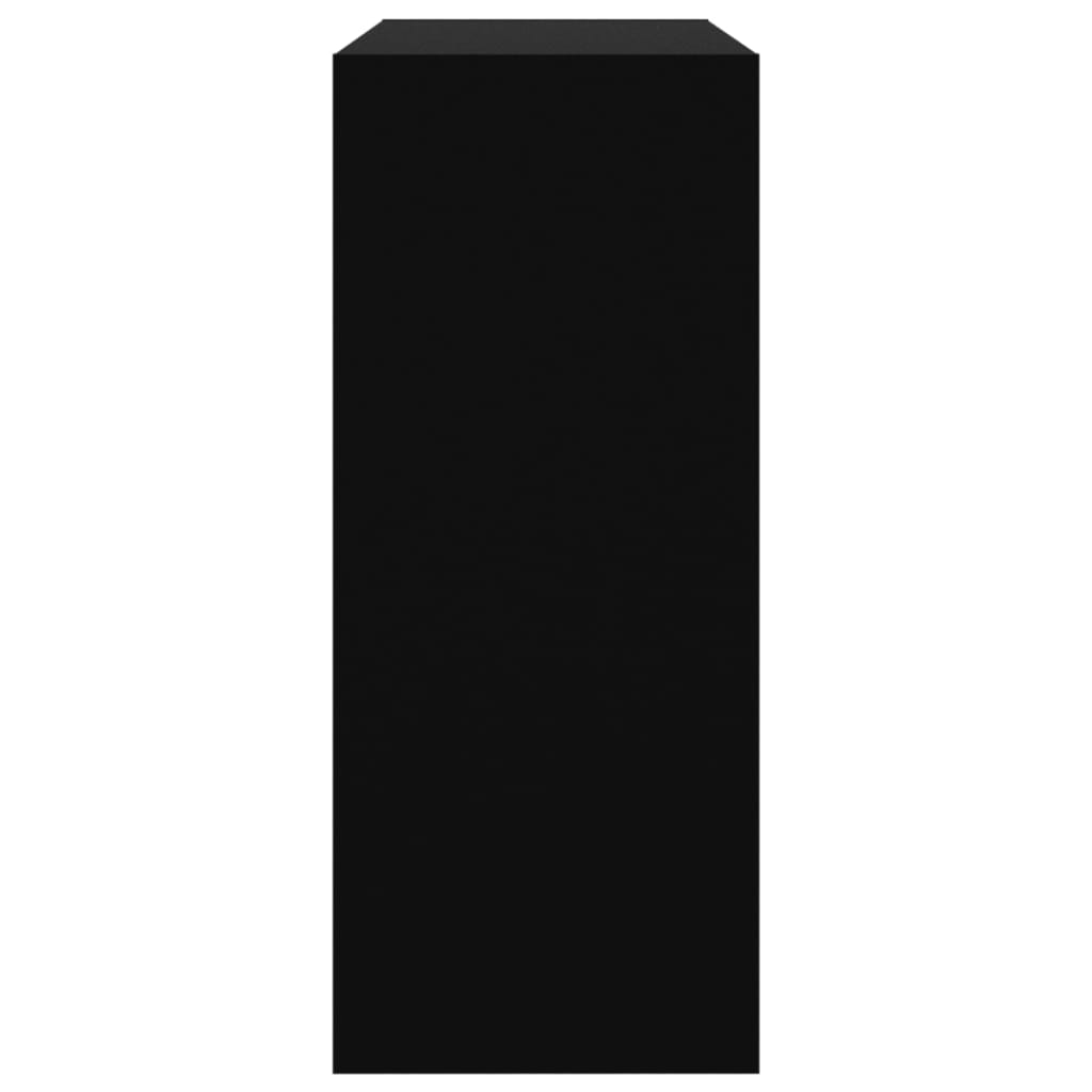 vidaXL fekete térelválasztó könyvszekrény 80 x 30 x 72 cm