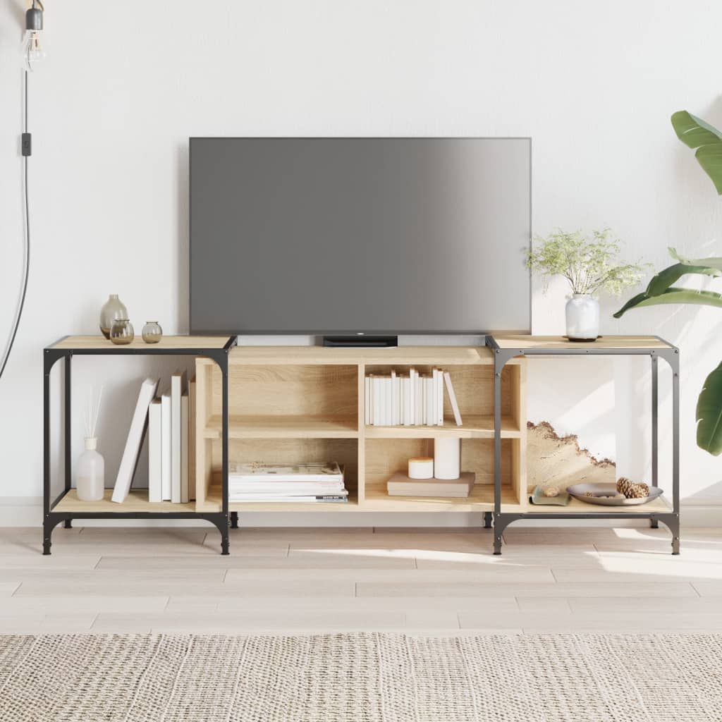 vidaXL sonoma tölgy színű szerelt fa TV-szekrény 153 x 37 x 50 cm