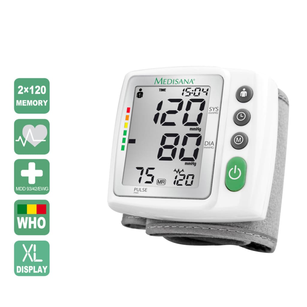 Medisana BW 315 csuklós vérnyomásmérő fehér 51072