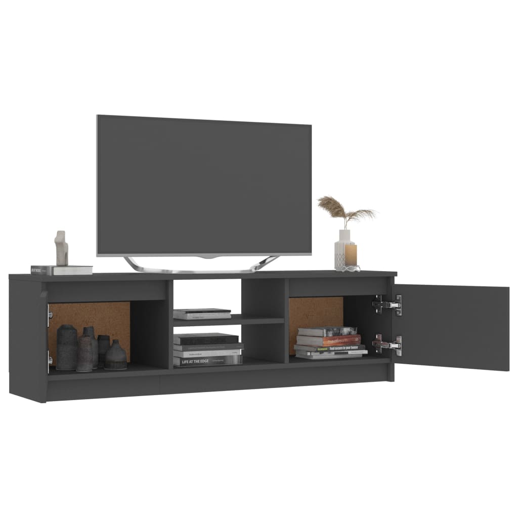 vidaXL szürke forgácslap TV-szekrény 120 x 30 x 35,5 cm