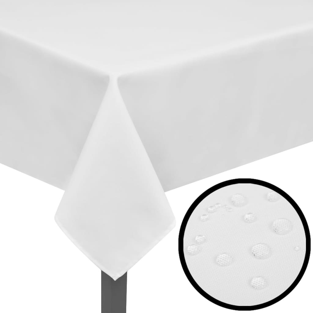 5 db asztalterítő 250 x 130 cm fehér