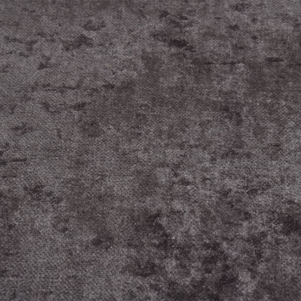 vidaXL szürke csúszásmentes mosható szőnyeg φ120 cm