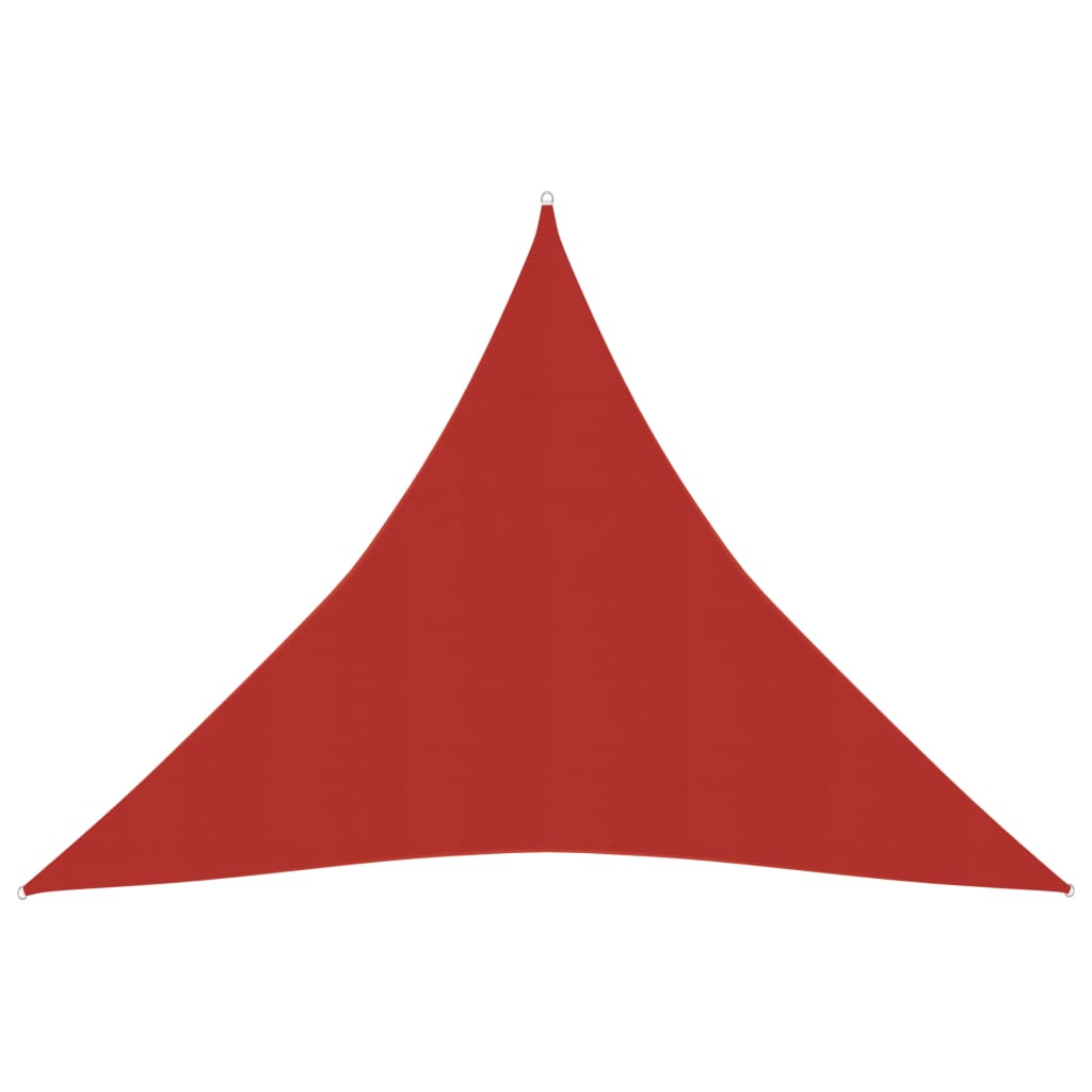 vidaXL piros HDPE napvitorla 160 g/m² 4,5 x 4,5 x 4,5 m