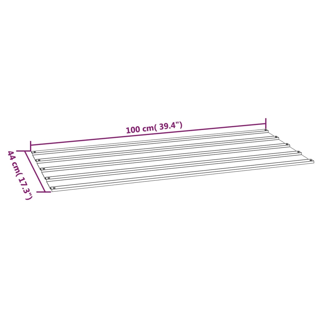 vidaXL 36 db rozsda színű corten acél tetőpanel 100x44 cm