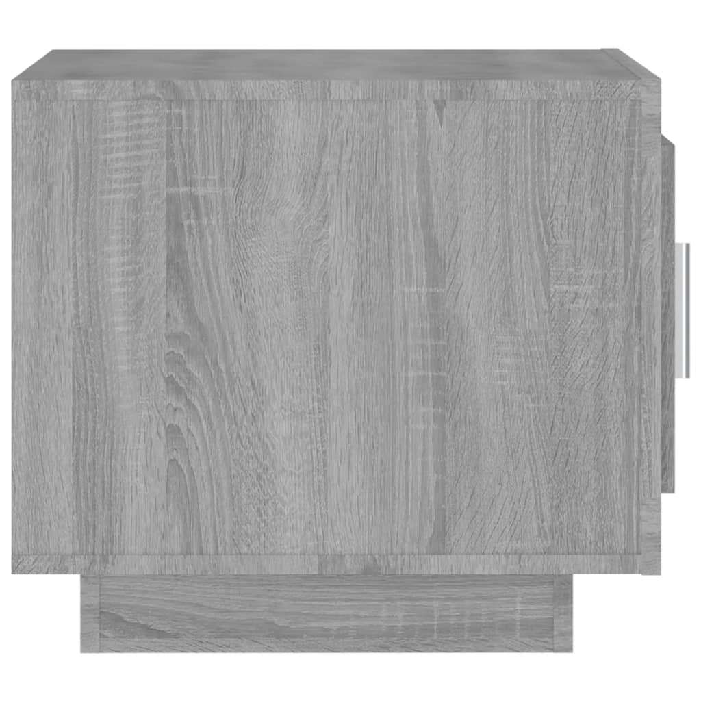 vidaXL szürke sonoma színű szerelt fa dohányzóasztal 51 x 50 x 45 cm