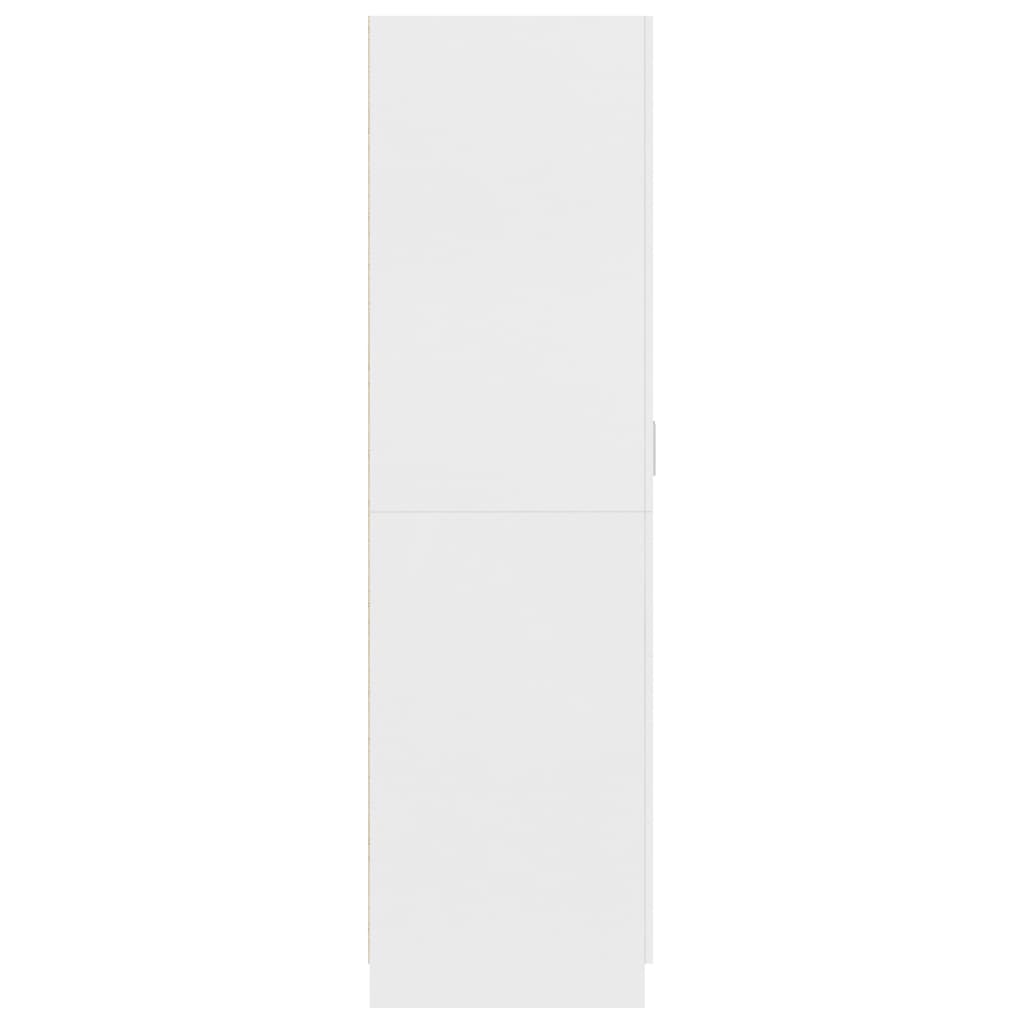 vidaXL fehér forgácslap ruhásszekrény 80 x 52 x 180 cm