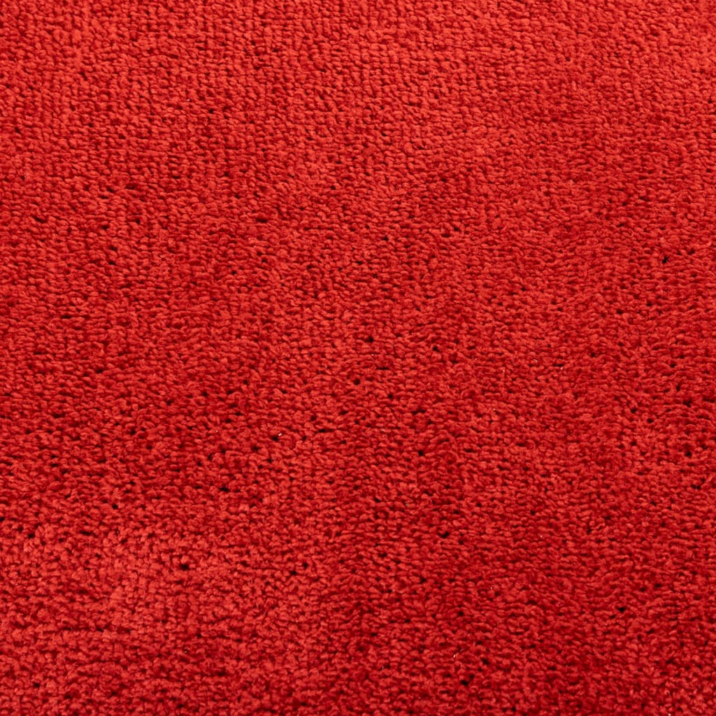 vidaXL OVIEDO piros rövid szálú szőnyeg 240 x 240 cm