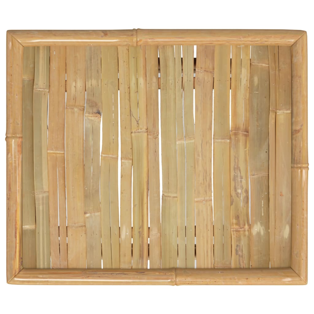 vidaXL bambusz kerti asztal 65 x 55 x 30 cm