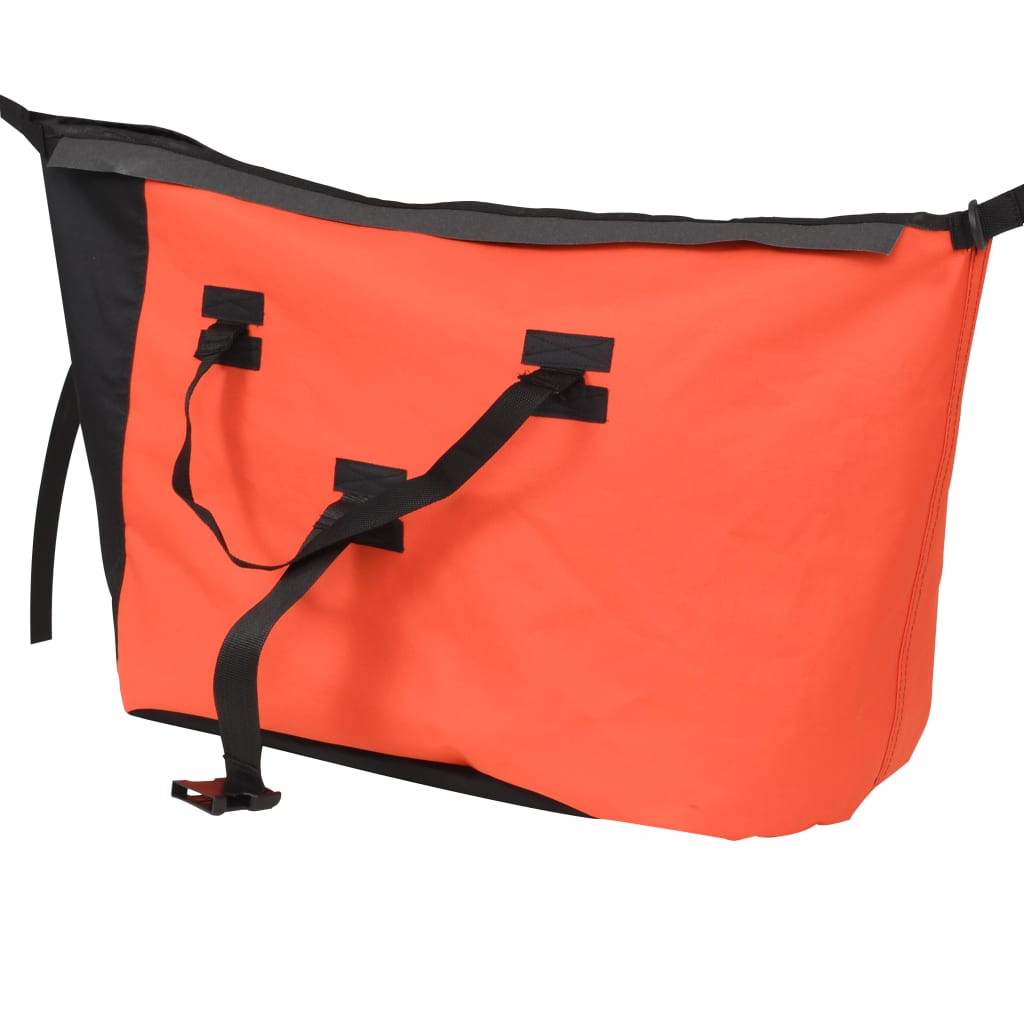 vidaXL kerékpár-utánfutó narancssárga/fekete táskával