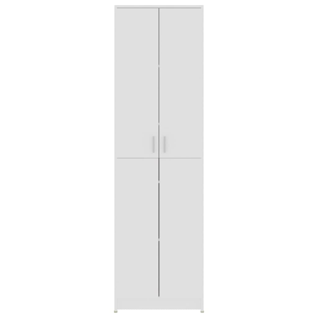 vidaXL fehér forgácslap előszobaszekrény 55 x 25 x 189 cm