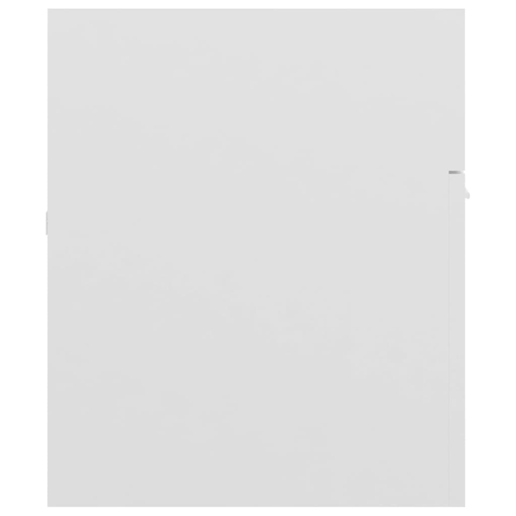 vidaXL magasfényű fehér forgácslap mosdószekrény 100 x 38,5 x 46 cm