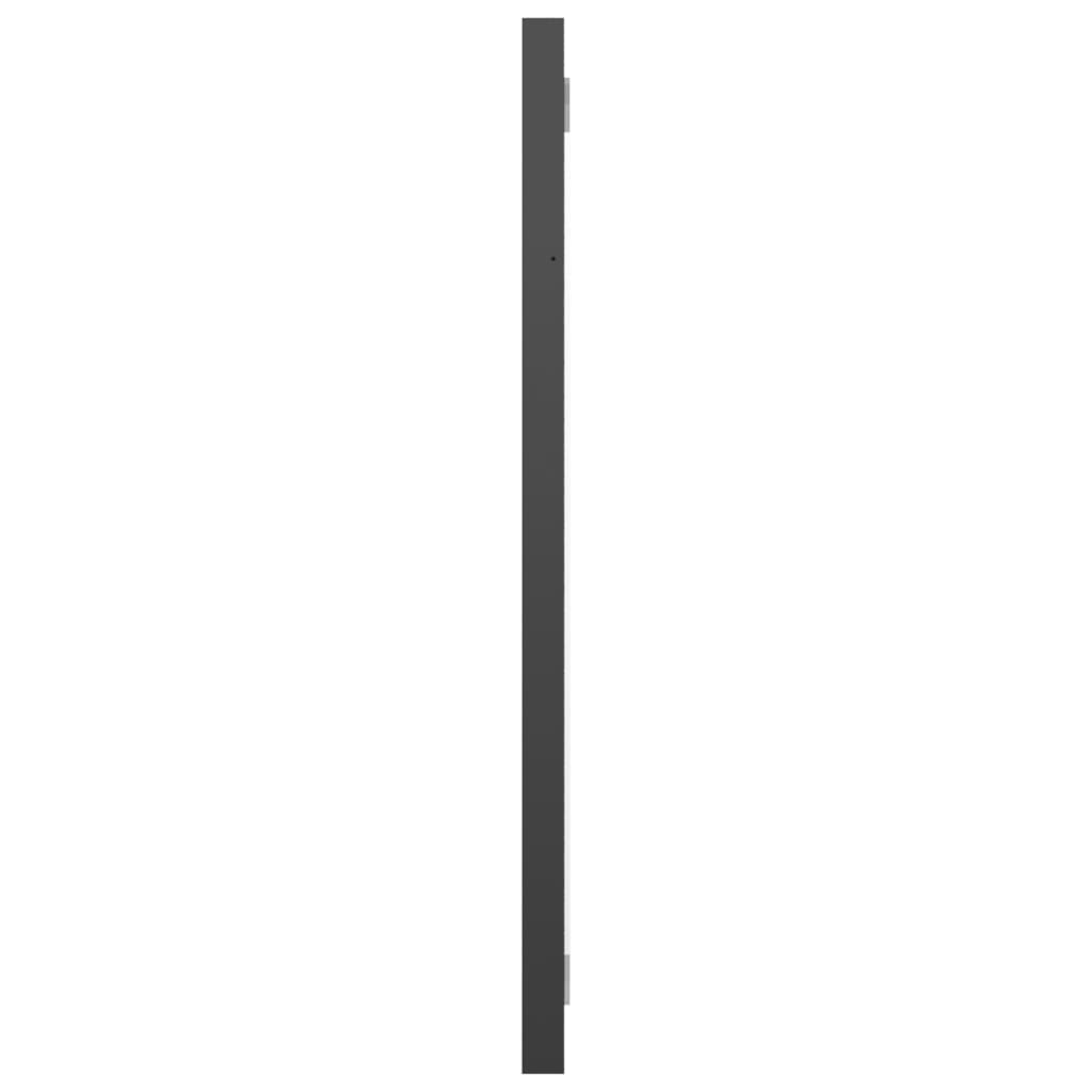 vidaXL 2 részes magasfényű fekete forgácslap fürdőszobai bútorszett