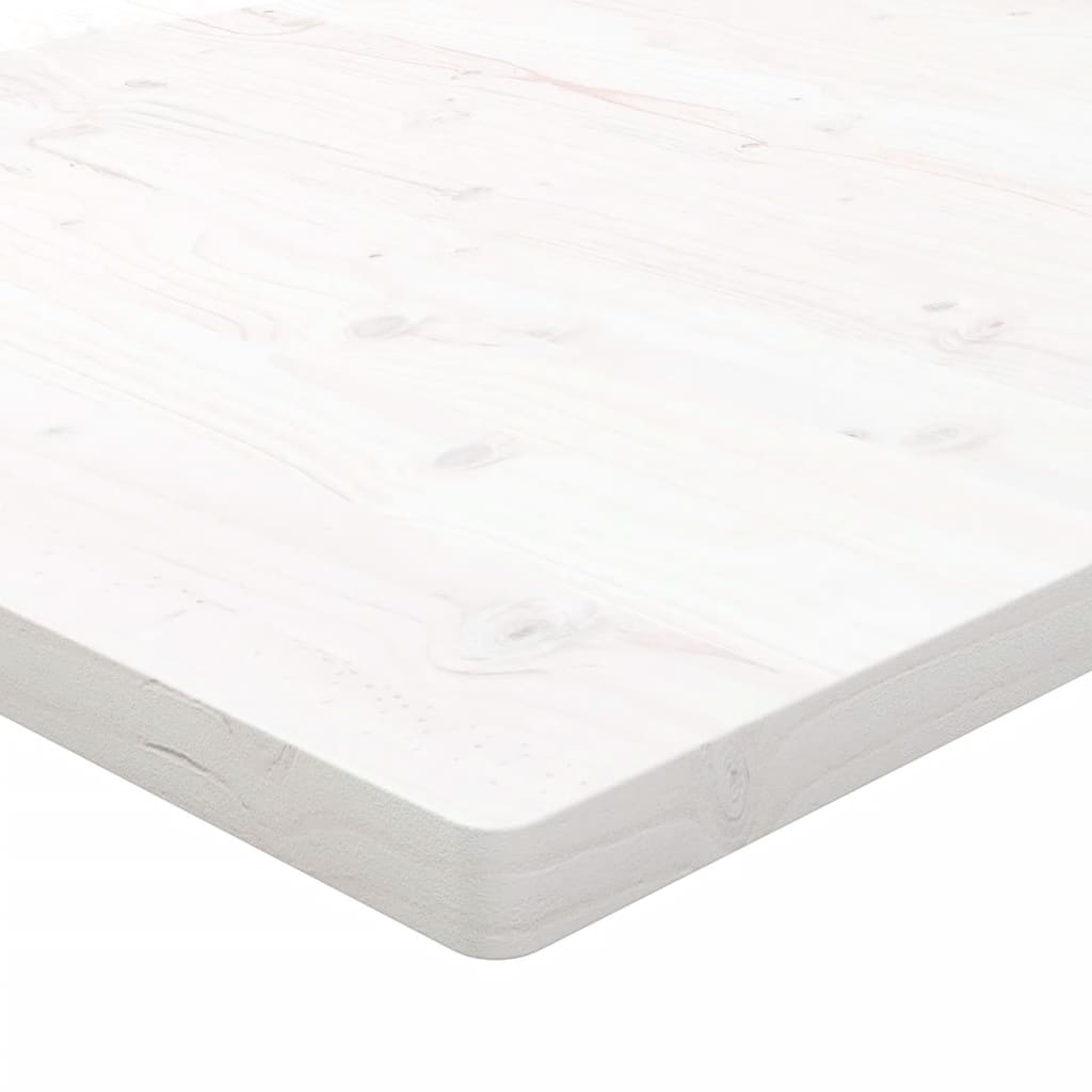 vidaXL fehér tömör fenyőfa ovális asztallap 50x50x2,5 cm