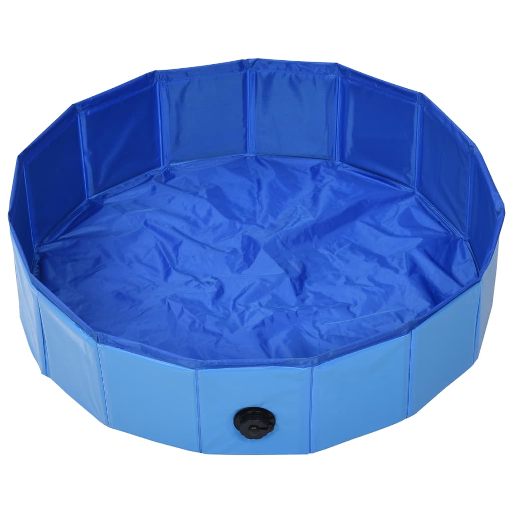 vidaXL összehajtható kék PVC kutyamedence 80 x 20 cm