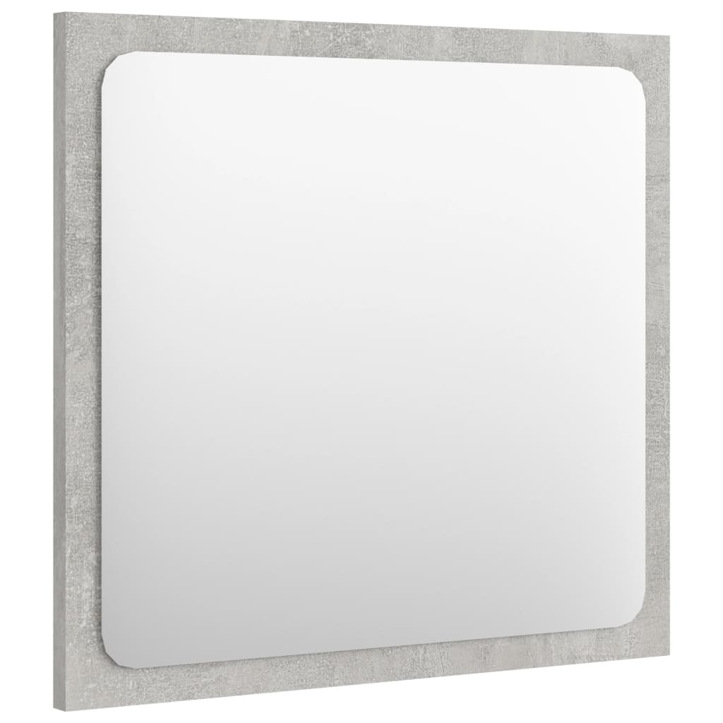 vidaXL betonszürke forgácslap fürdőszobai tükör 40 x 1,5 x 37 cm