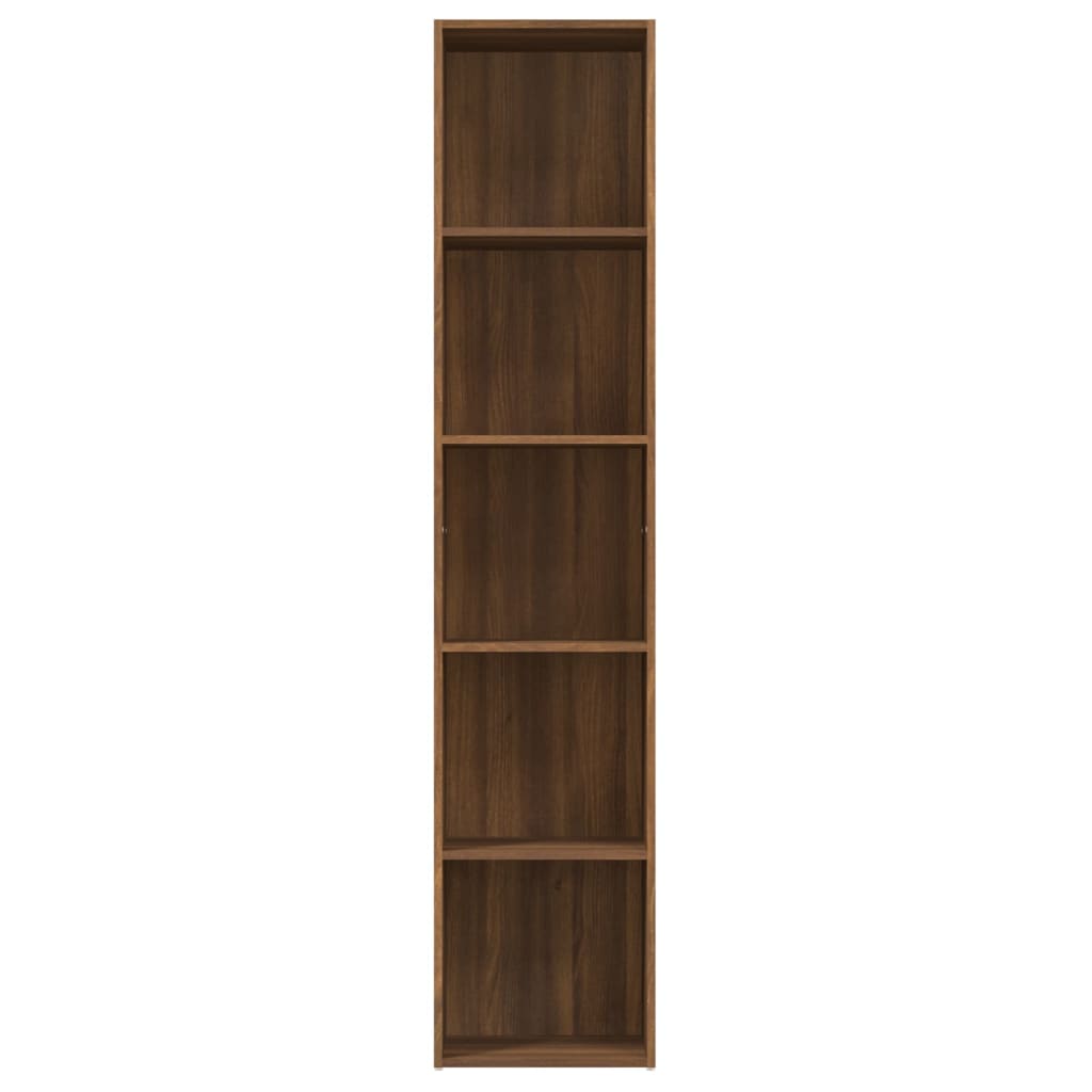 vidaXL barna tölgy színű szerelt fa könyvszekrény 40 x 30 x 189 cm