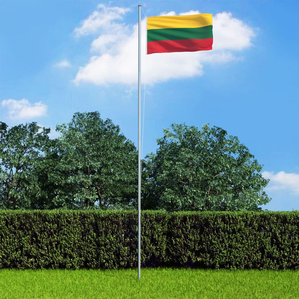 vidaXL litván zászló alumíniumrúddal 4 m