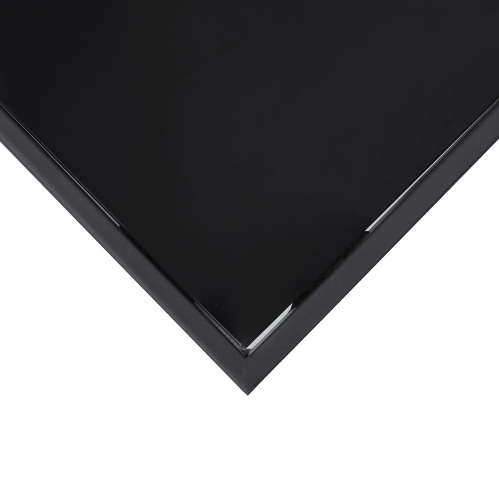 vidaXL fekete edzett üveg kerti bárasztal 110 x 60 x 110 cm