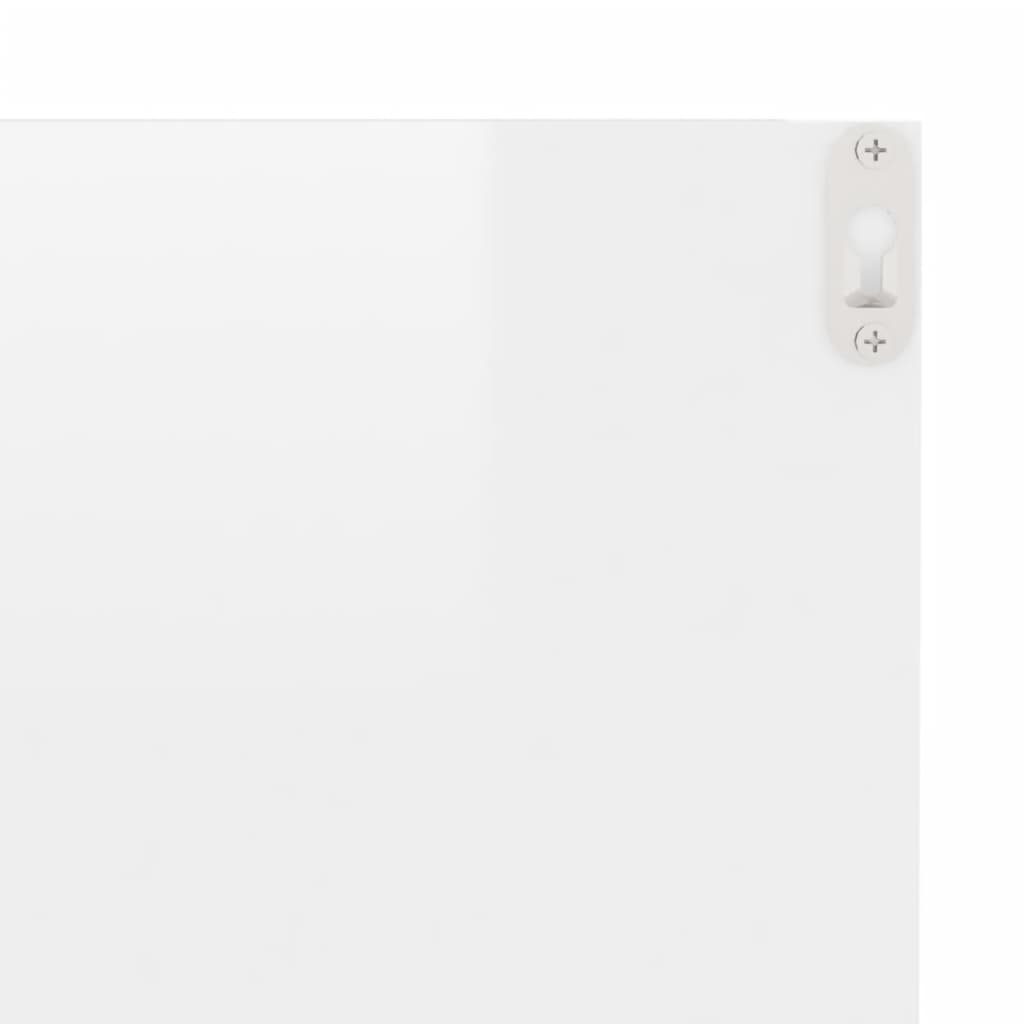 vidaXL 2 db magasfényű fehér fali polc 40 x 11,5 x 18 cm