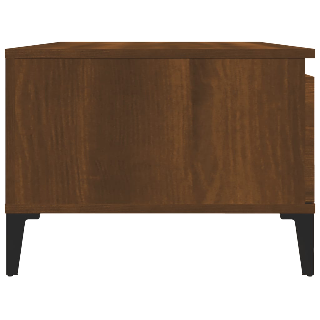 vidaXL barna tölgyszínű szerelt fa dohányzóasztal 90x50x36,5 cm