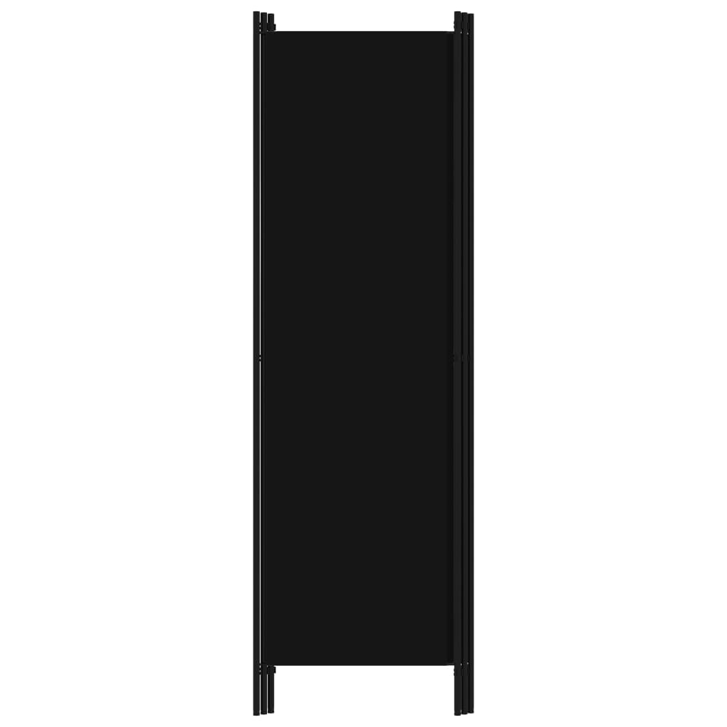 vidaXL fekete 3 paneles paraván 150 x 180 cm