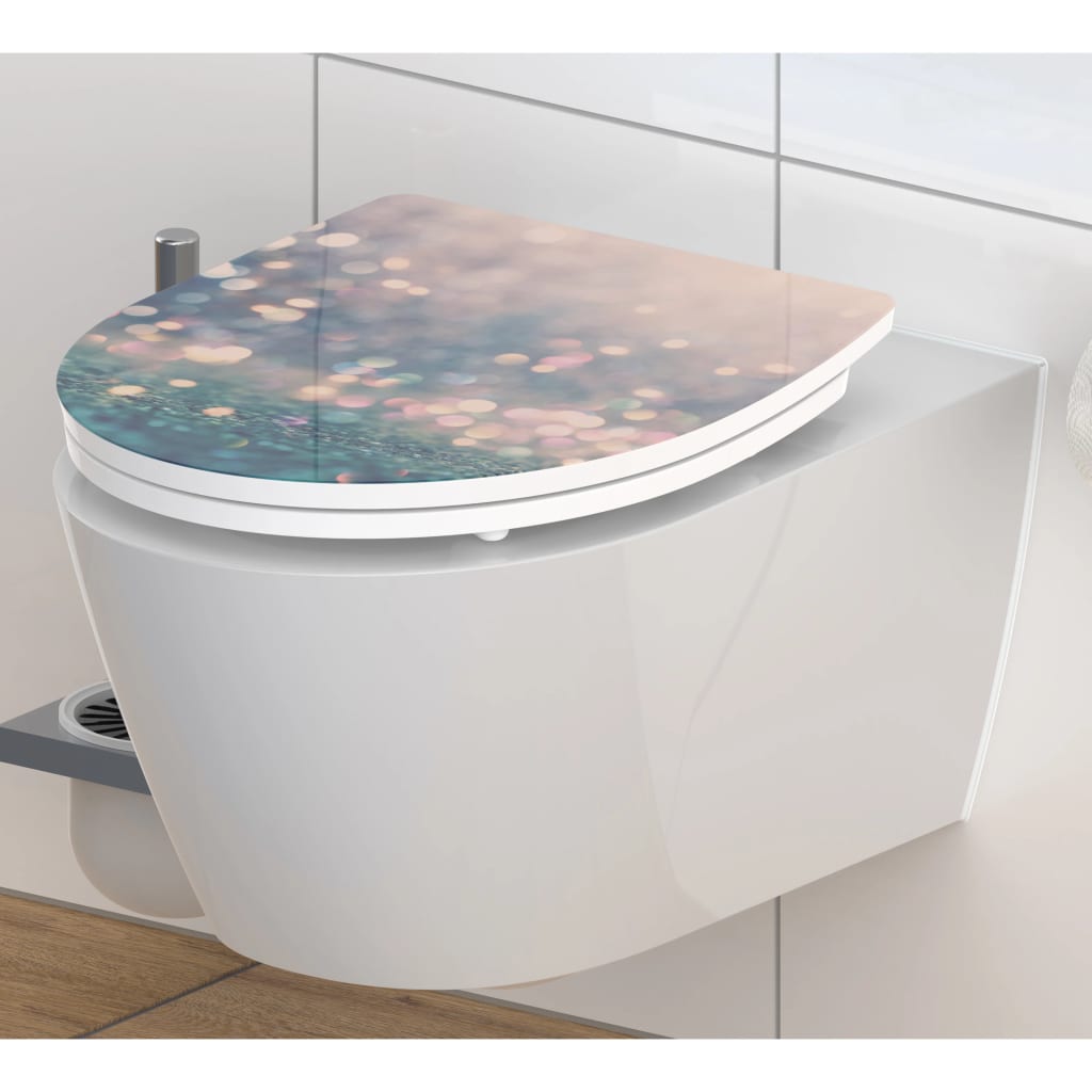 SCHÜTTE MAGIC LIGHT duroplast WC-ülőke lágyan záródó gyorskioldással